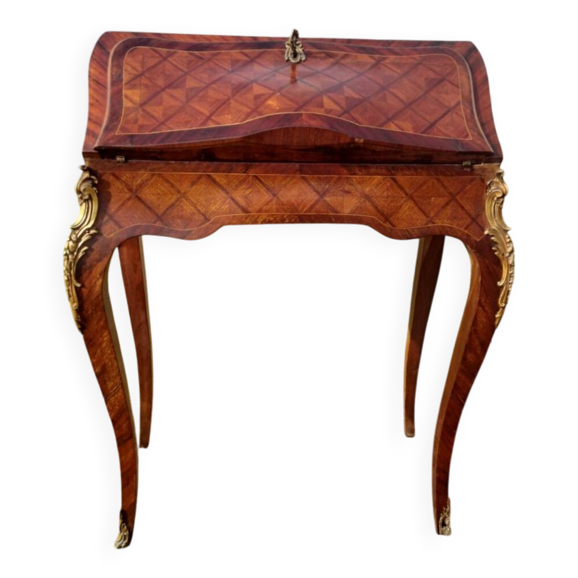 Marquetry writing desk