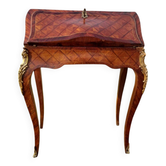 Bureau scriban marqueterie