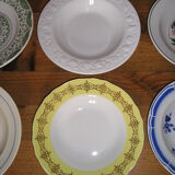 Set of 12 different hollow plates