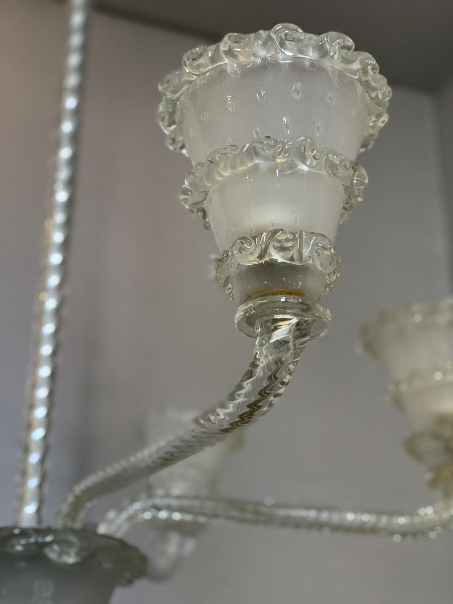 Lustre en verre de Venise, Murano, vers 1940