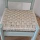 Set of two children's chairs in wood, jute and sisal
