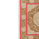 Vintage Turkish hand-knotted rug 130x132 cm