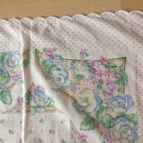 Nappe vintage fleurie rectangulaire