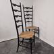Chaises échelle Paolo Buffa pour Chiavari, Italie années 1950
