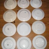 Mismatched crockery service for 6 people