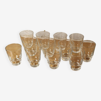 Ensemble de 12 Verres à Liqueur ou à Shot - Années 1950 - French