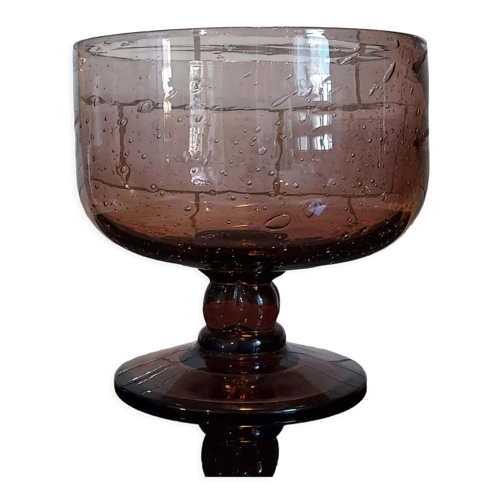 Coupe à fruits saladier verre soufflé