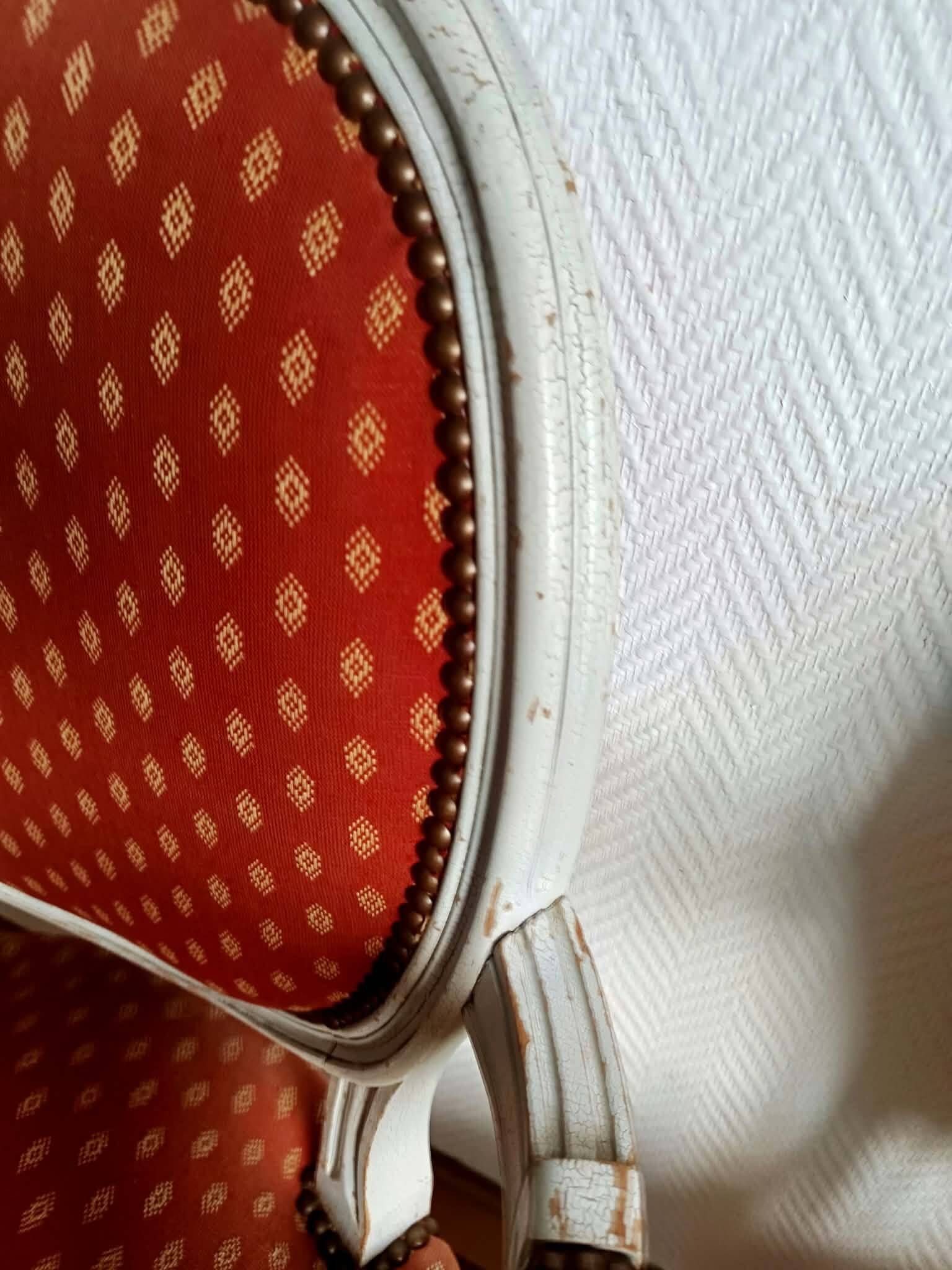 Pair of Louis XVI medallion cabriolet armchairs