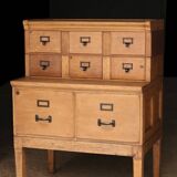 Rare: superb LEVASSEUR trade furniture (circa 1900). In solid wood.
