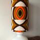 Opaline table lamp lampshade vintage fabric