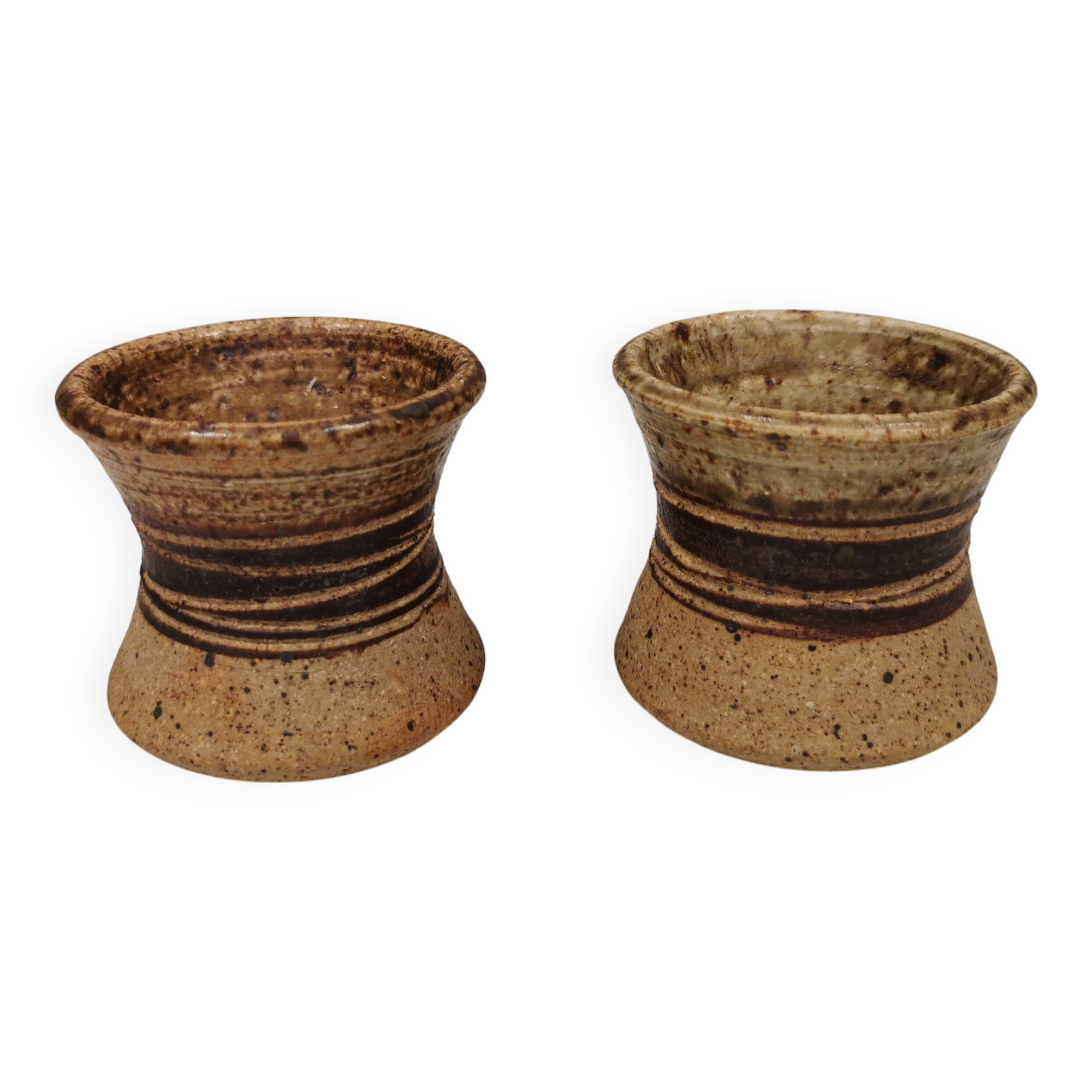 Two small vases/candlesticks/pots by the famous Tue Poulsen Denmark 1970s