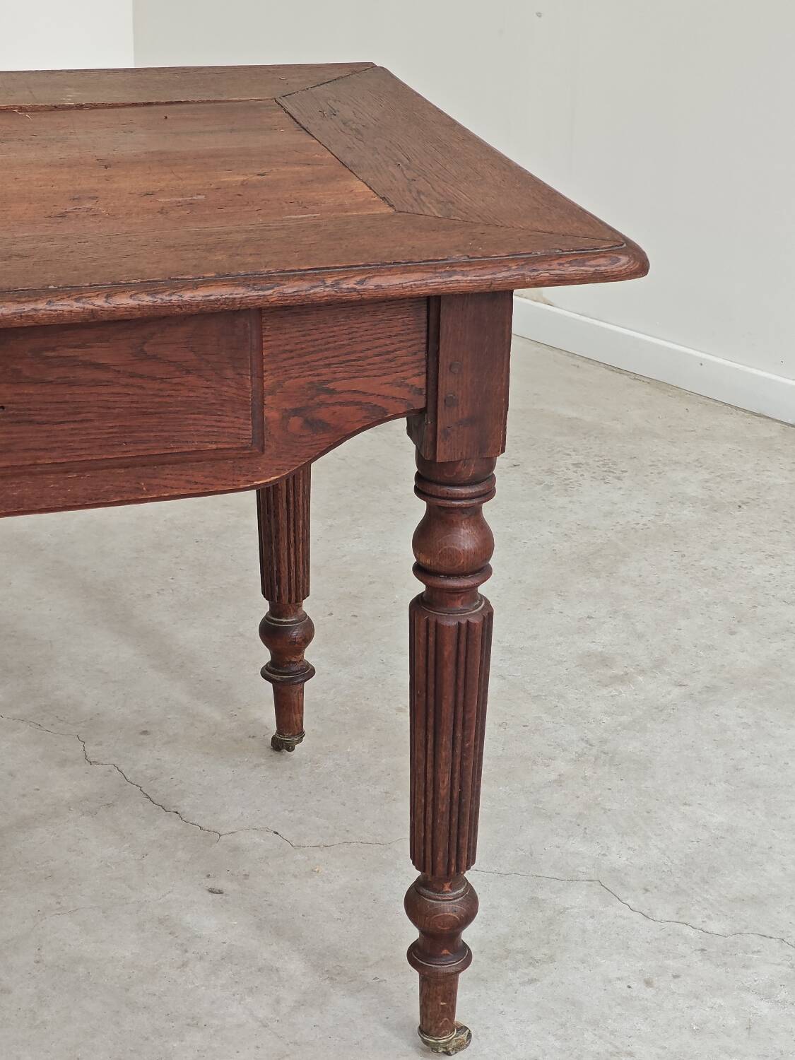 1940s farmhouse table in solid oak