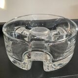 Empty vintage pocket molded glass 70s