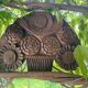Antique Swiss carved wooden panel