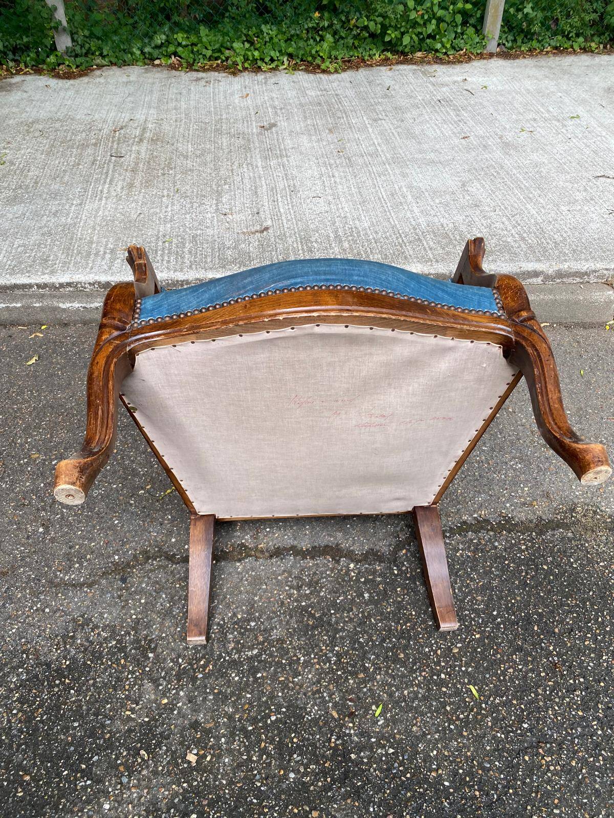 Fauteuil Voltaire Louis Philippe d'époque XIXe siècle