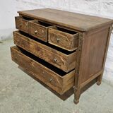 Burmese teak chest of drawers