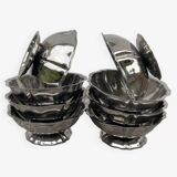 8 stainless steel cups 1970