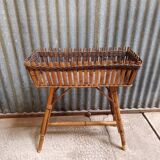 Rattan wicker planter plant holder