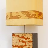 Chic & important mood lamp foot in Liège and melamine 1970 vintage seventies 70's cork lamp