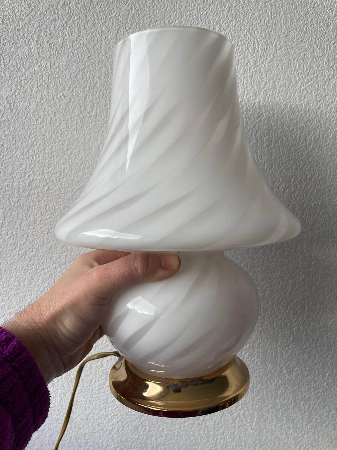 Paire de lampes champignon Murano