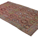 Anatolian handmade kilim rug 288 cm x 166 cm
