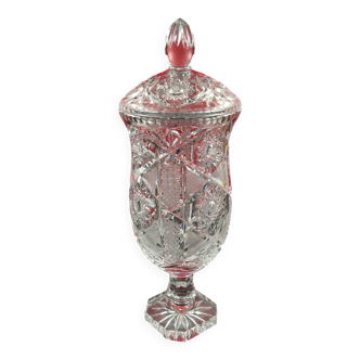Large cut glass/crystal drageoir - 37 cm
