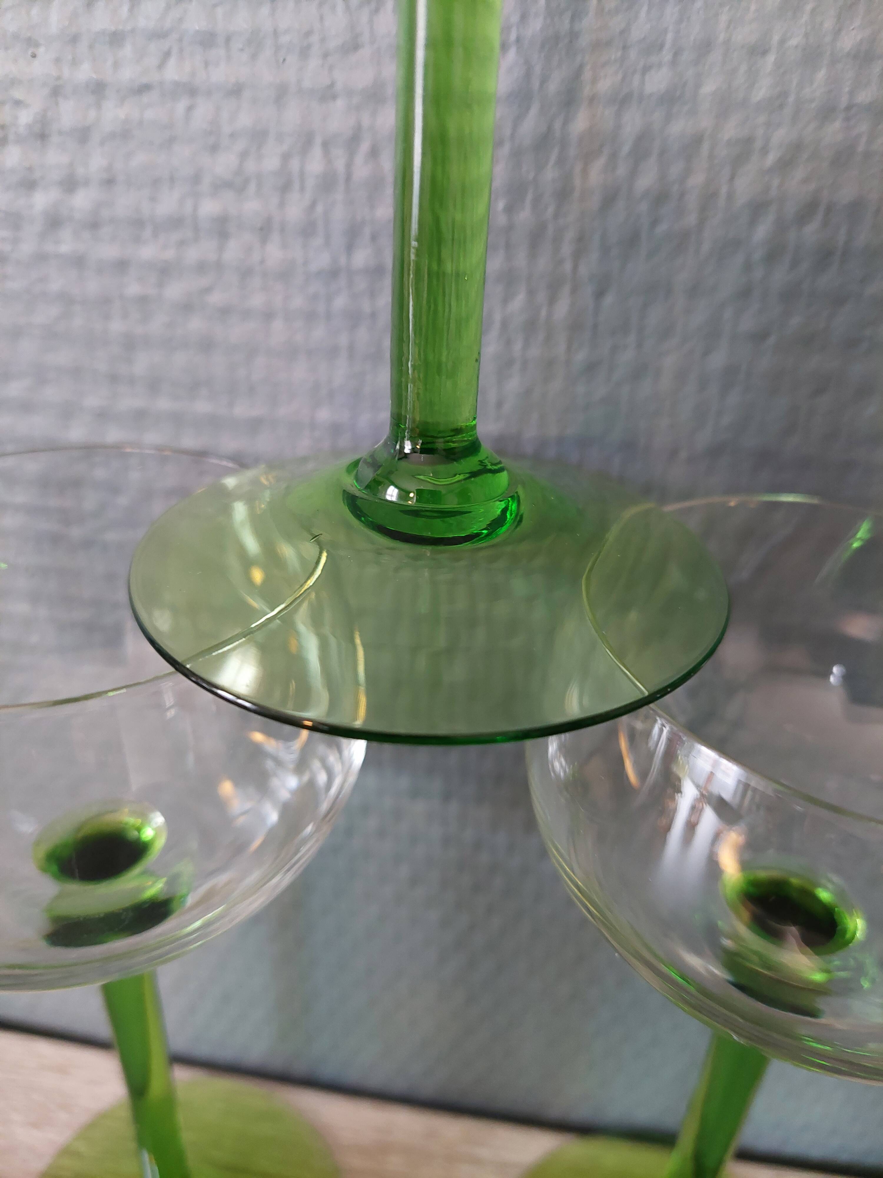 5 Traditional Crystal Alsace Wine Glasses