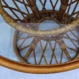 Table of bamboo and glass 1960