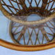 Table en bambou et verre 1960