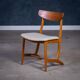 Dining Chairs in Oak and Teak, Denmark, 1960s, Set of 6