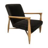 Floating velvet grey velvet chair chic Red Edition