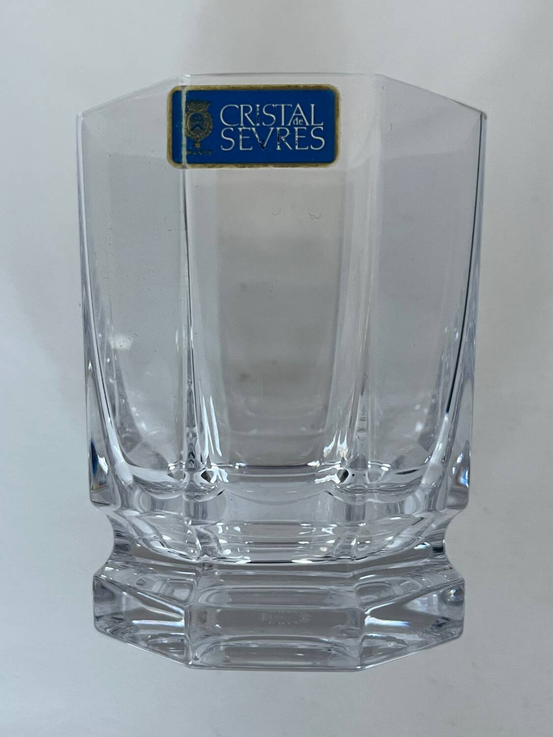 6 verres à whisky en cristal de Sèvres