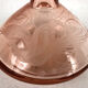 Pink glass liquor service, engraved decanter