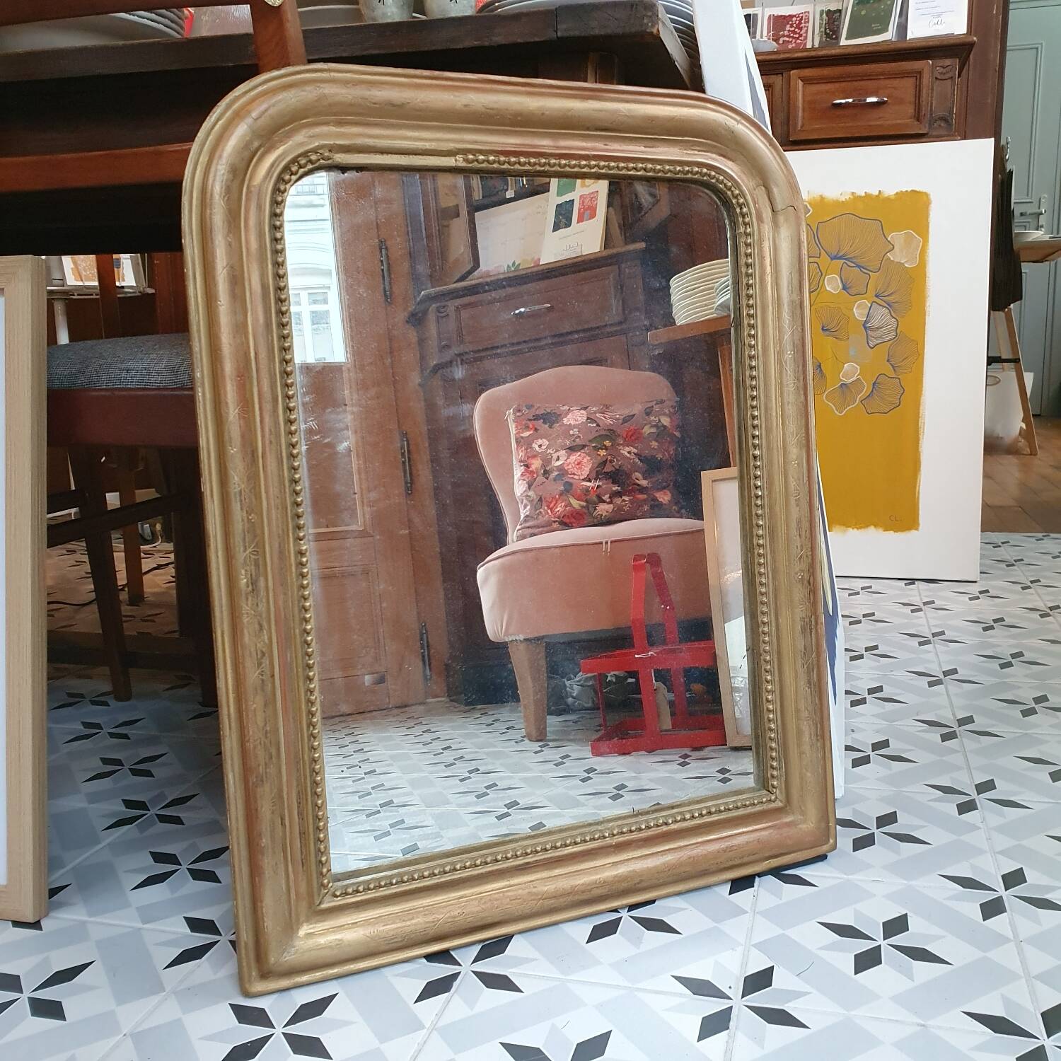 Louis Philippe gilded mirror