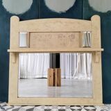 Patinated trumeau mirror