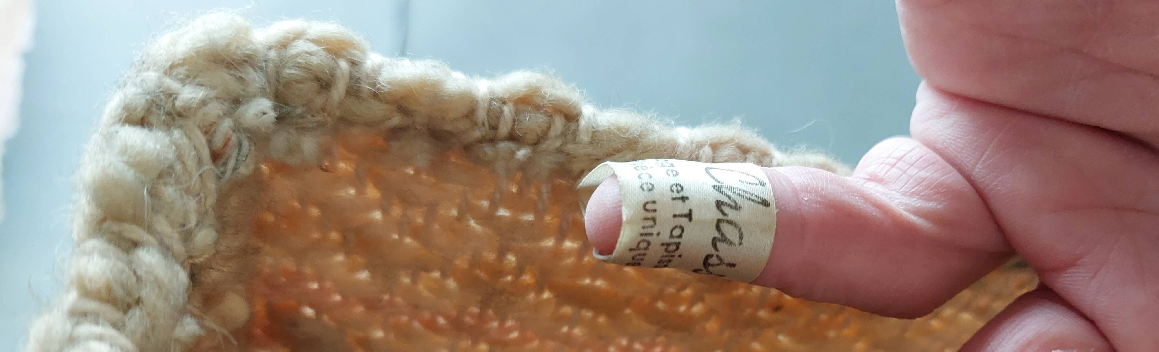 Lampe brutaliste 1950 en fer forgé abat-jour en laine fait main.