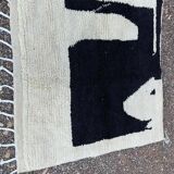 Handmade pure wool Moroccan rug 3x2 m
