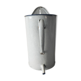 Old wall vase stamped aseptic enamelled sheet metal