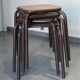 4 tabourets Mullca indus, atelier, école époque vintage