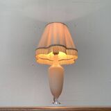 French opaline glass table lamp from the mid-century Sèvres, 1960s.
