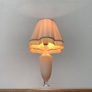 French opaline glass table lamp from the mid-century Sèvres, 1960s.