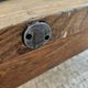 XXL coffee table in solid raw elm wood with 2 drawers, rustic antique.