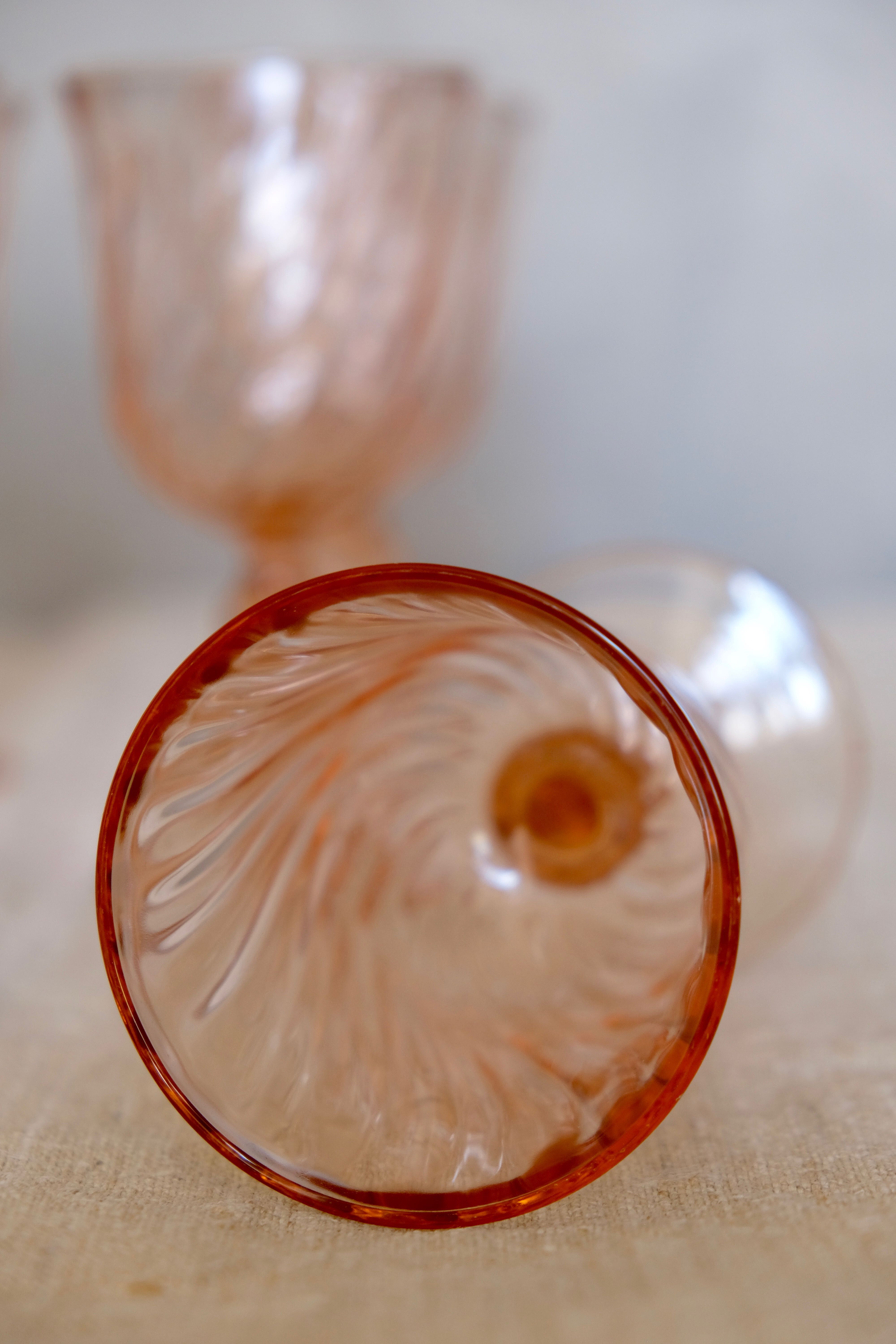 Rosaline Luminarc Arcoroc Pink Red Wine Glasses