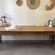 Authentic vintage farmhouse table from the 1950s in solid oak.
