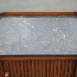 Bedside table, curtain bedside table, marble bedside table