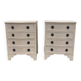 Pair of English-style bedside tables