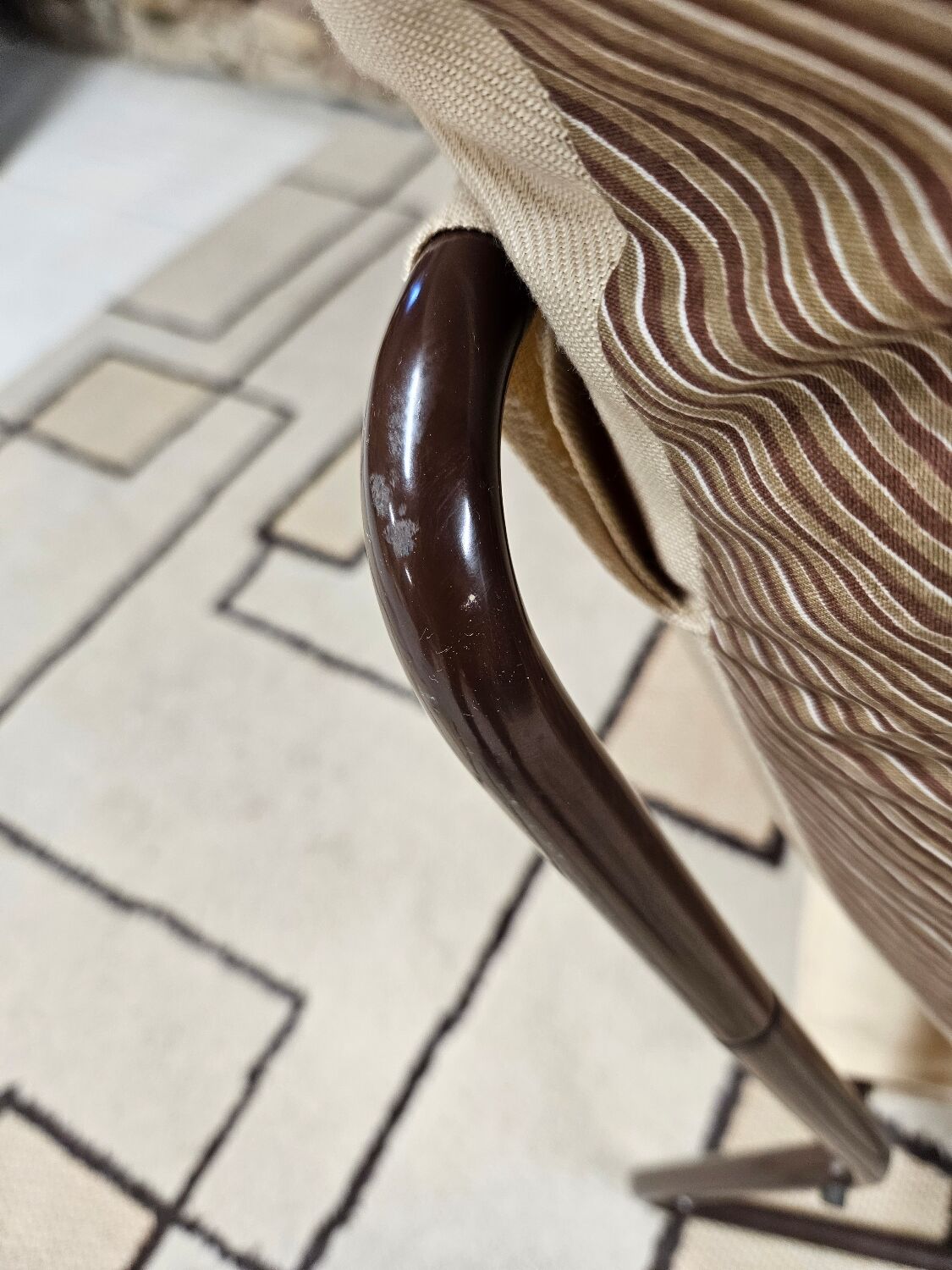 Vintage tubular armchair 1970s