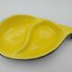 Black and yellow ceramic empty pocket cup dlg Chambost Jouve Elchinger