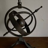 XXXL lamp 1960 neo-classical brutalist Astrolabe in iron by JP Ryckaert