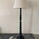 Lampe bois torsadé